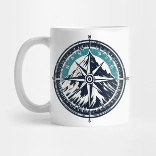 Compass Art Mug